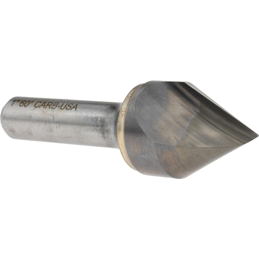 Hertel 331-010050 1" Head Diam, 1/2" Shank Diam, 1 Flute 60&deg; Solid Carbide Countersink Image