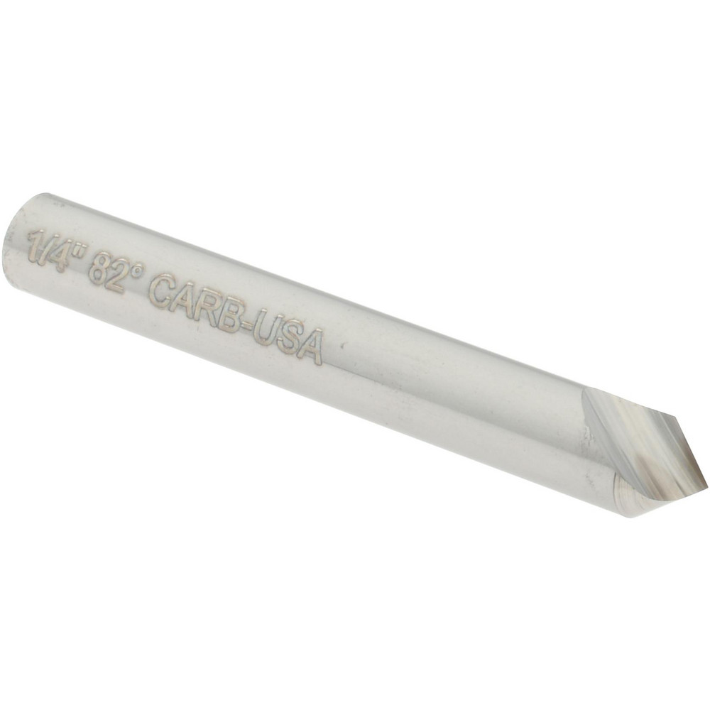 Hertel 331-003060 1/4" Head Diam, 1/4" Shank Diam, 1 Flute 82&deg; Solid Carbide Countersink Image