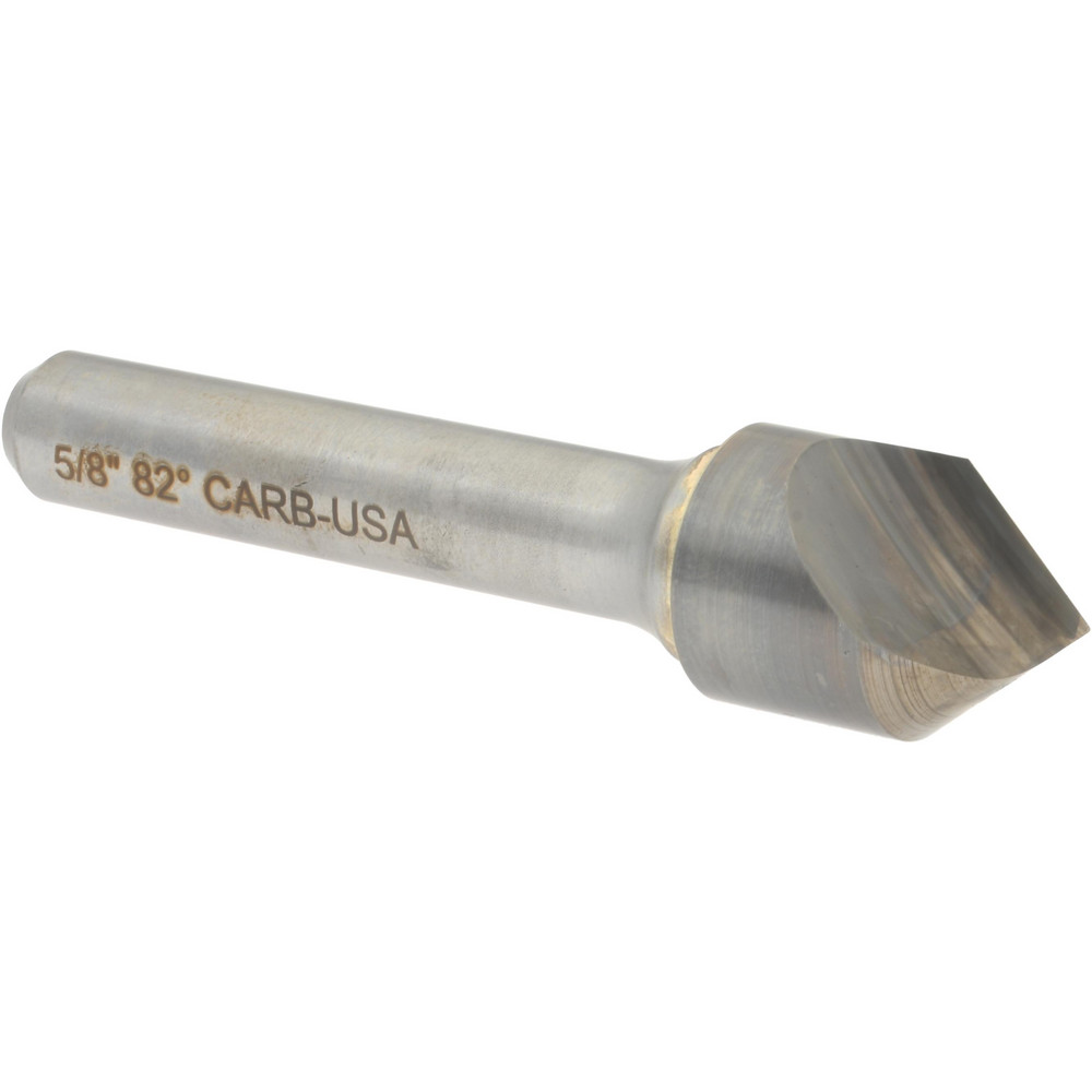 Hertel 331-007560 5/8" Head Diam, 3/8" Shank Diam, 1 Flute 82&deg; Solid Carbide Countersink Image