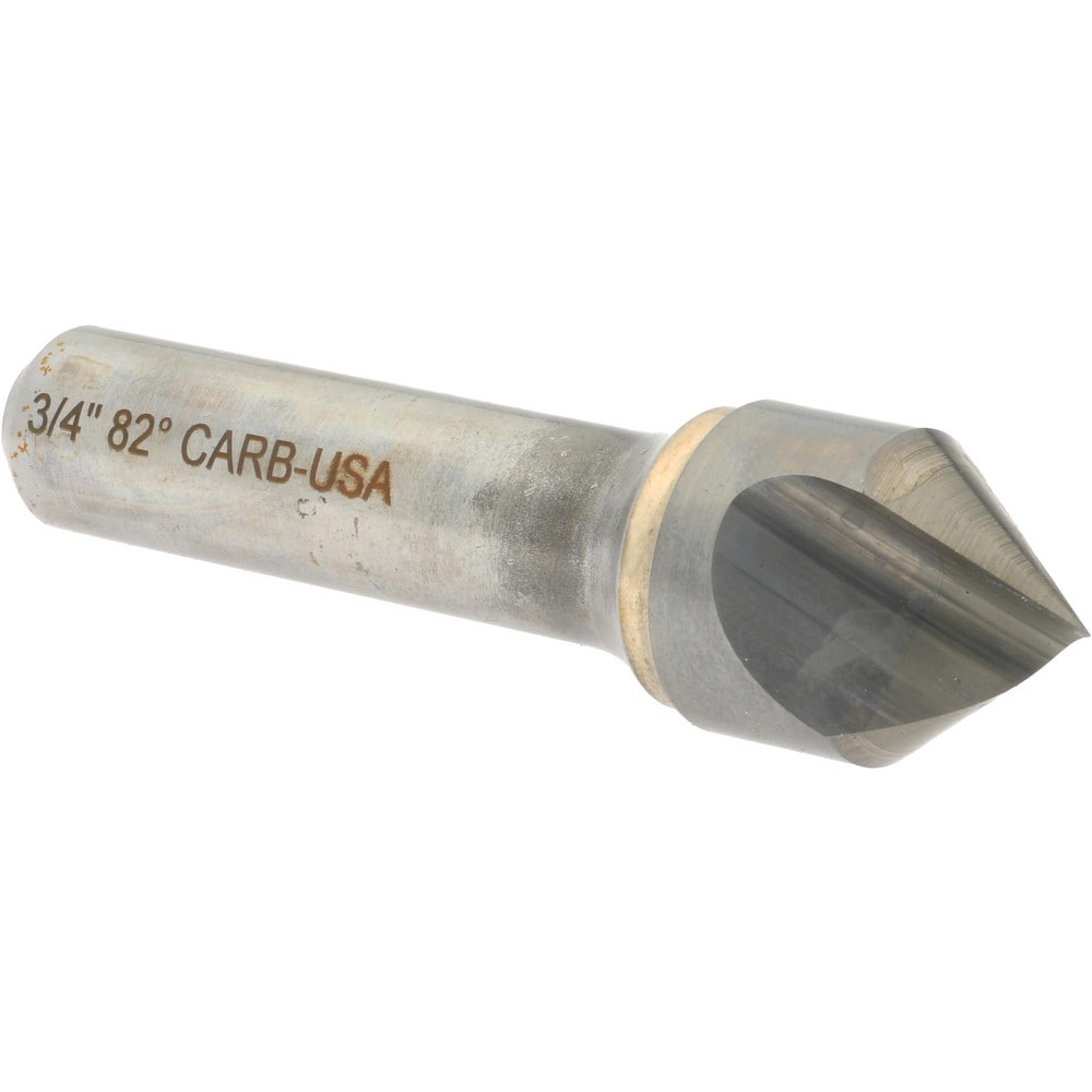 Hertel 331-008560 3/4" Head Diam, 1/2" Shank Diam, 1 Flute 82° Solid Carbide Countersink Image