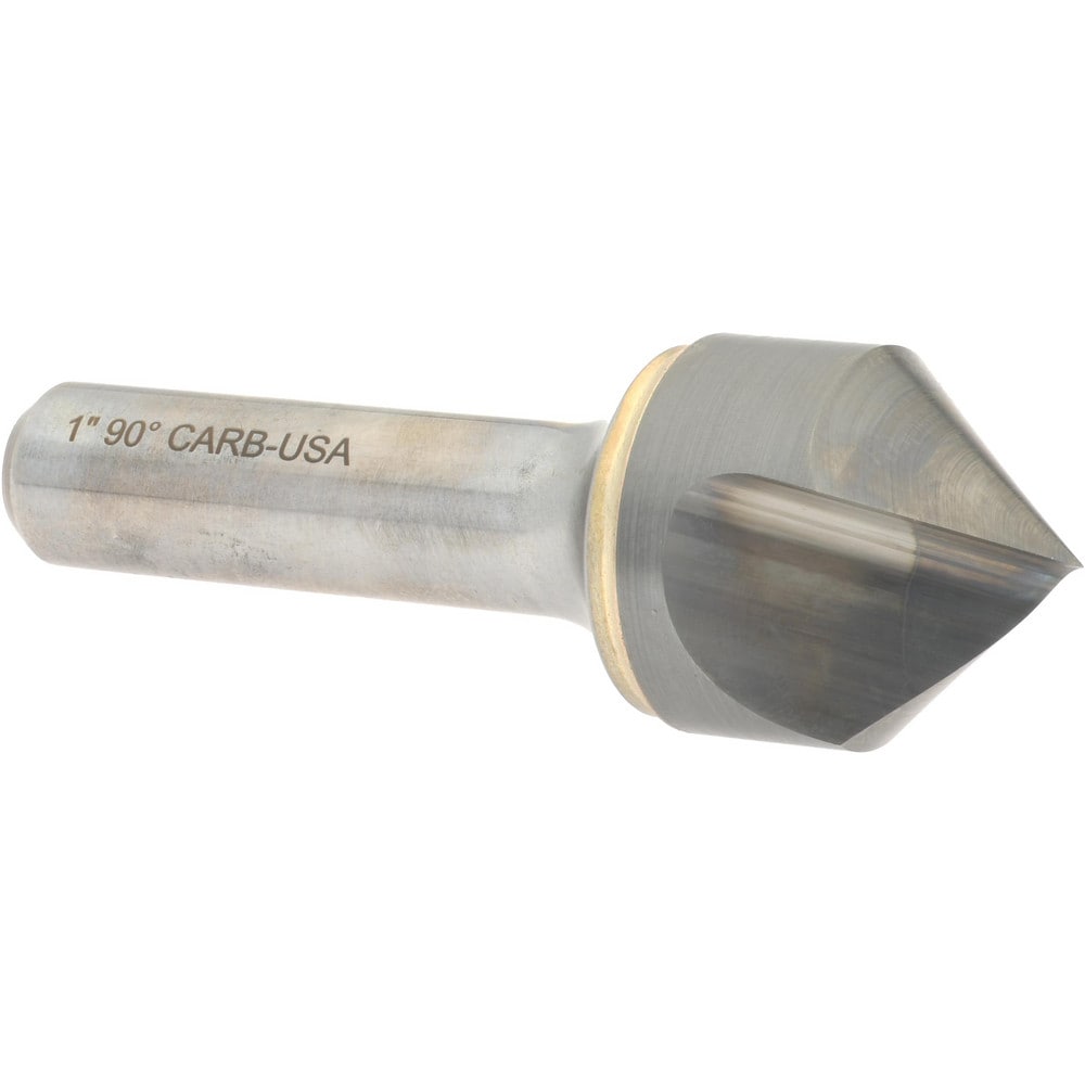 Hertel 331-010070 1" Head Diam, 1/2" Shank Diam, 1 Flute 90° Solid Carbide Countersink Image