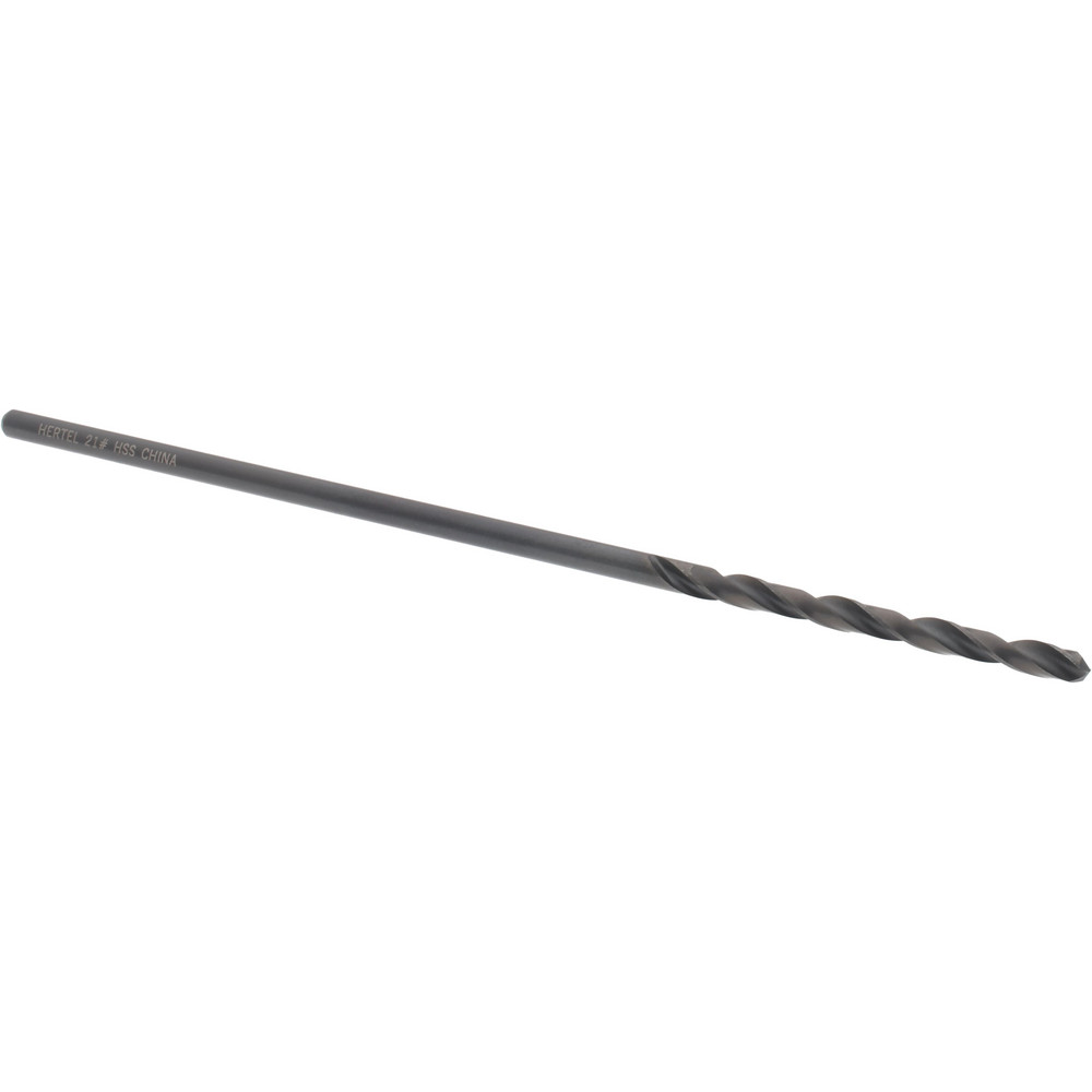 Aircraft Extension Drill Bit: #21, 135 ° Point, High Speed Steel