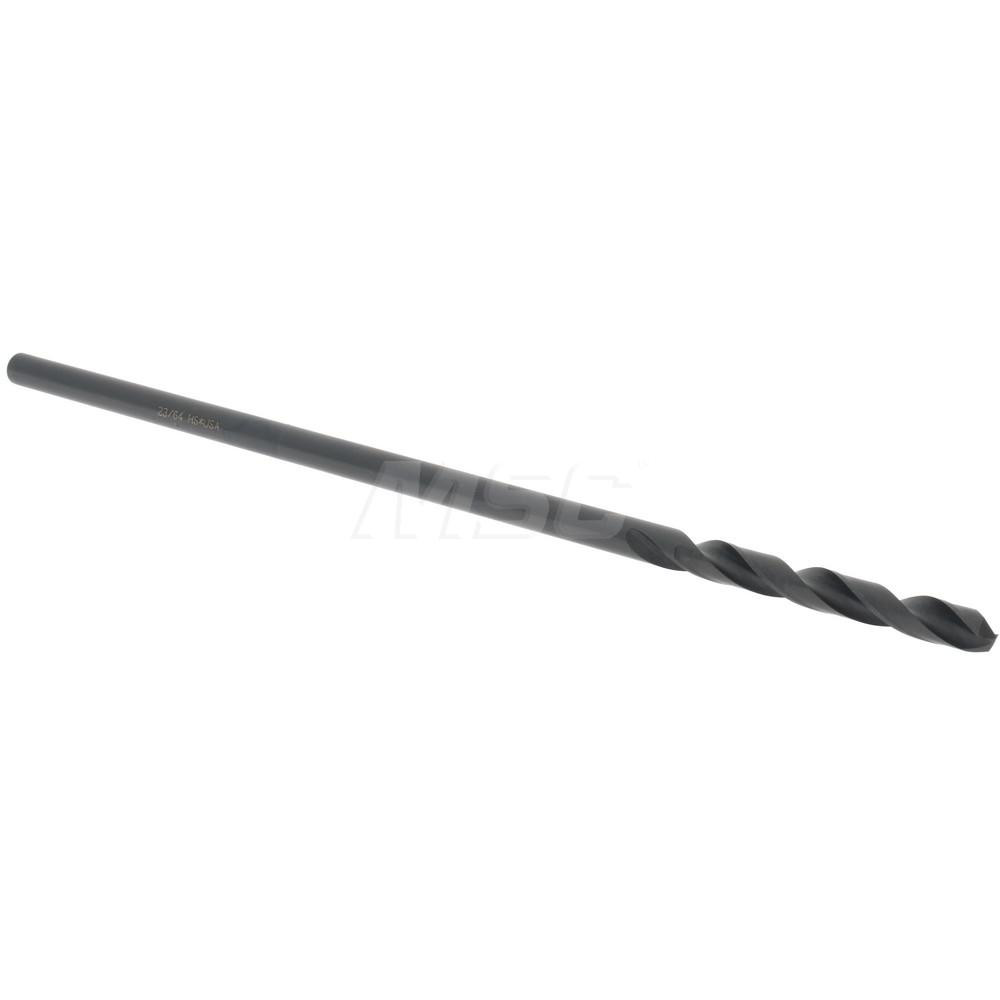 Aircraft Extension Drill Bit: 23/64" Dia, 135 ° Point, High Speed Steel