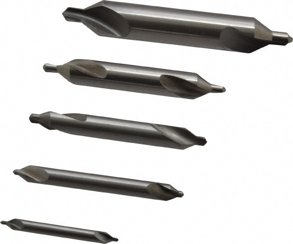 5 Pc #1 to #5 High Speed Steel Combo Drill & Countersink Set