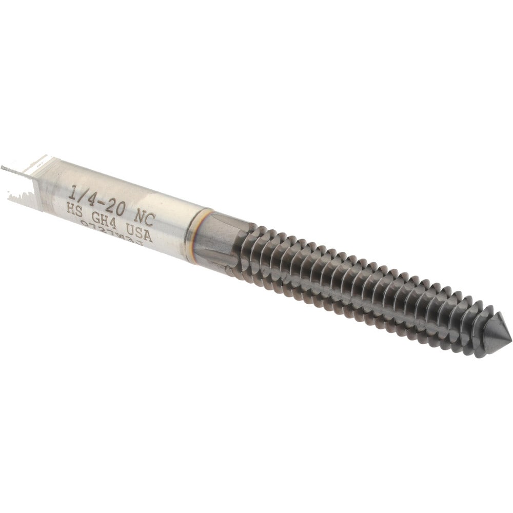 Thread Forming Tap: 1/4-20 UNC, Plug, High-Speed Steel, TiCN Coated