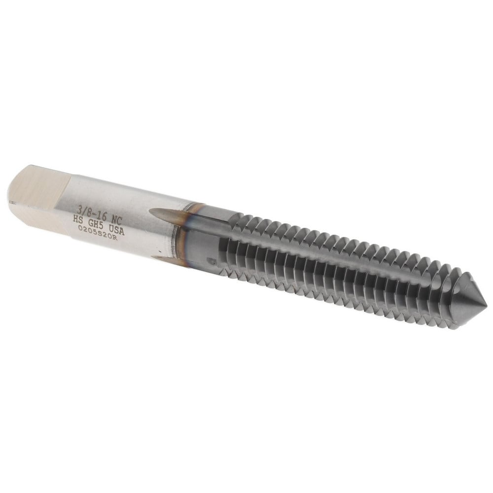 Thread Forming Tap: 3/8-16 UNC, Plug, High Speed Steel, TiCN Coated