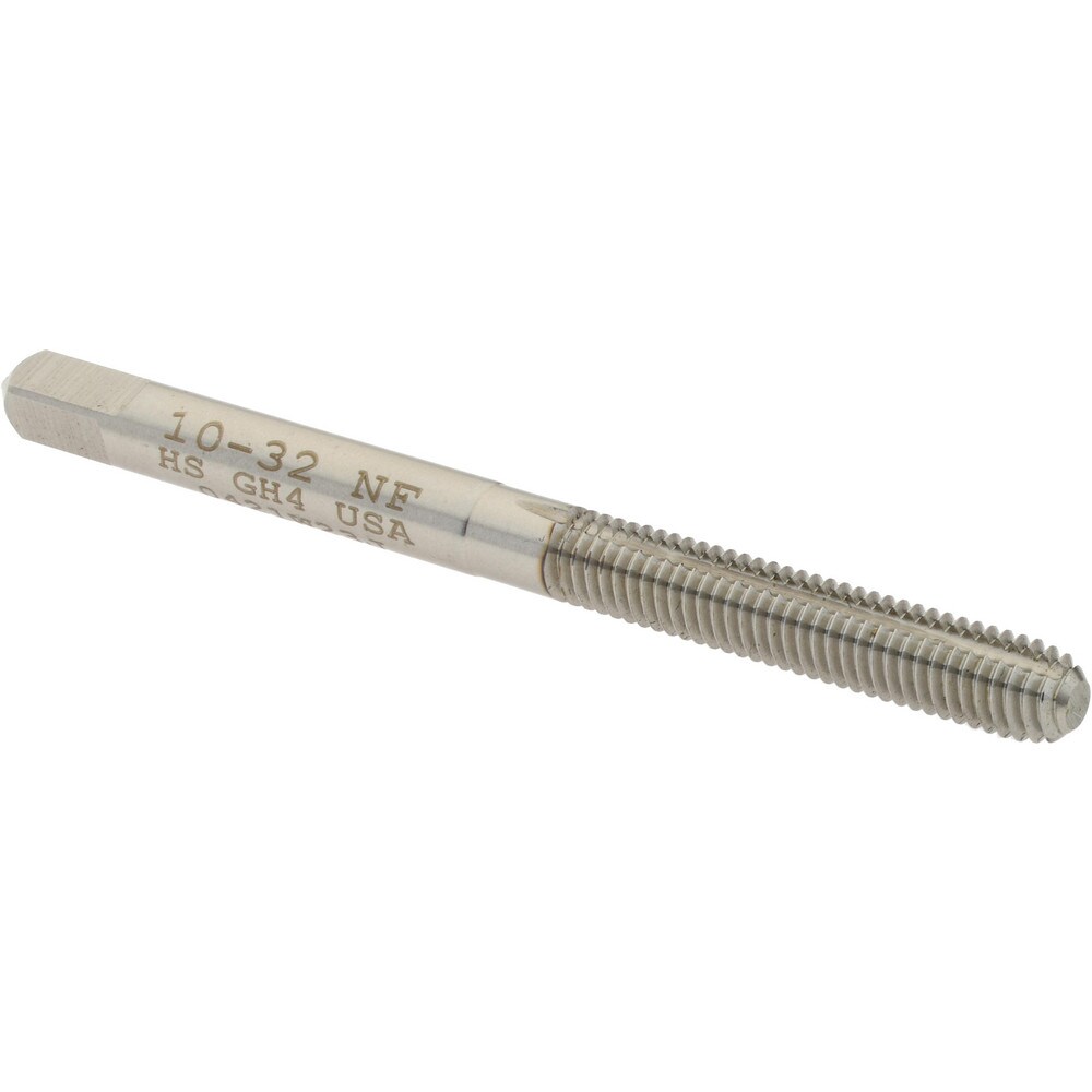 Thread Forming Tap: #10-32 UNF, Bottoming, High-Speed Steel, Bright/Uncoated Coated