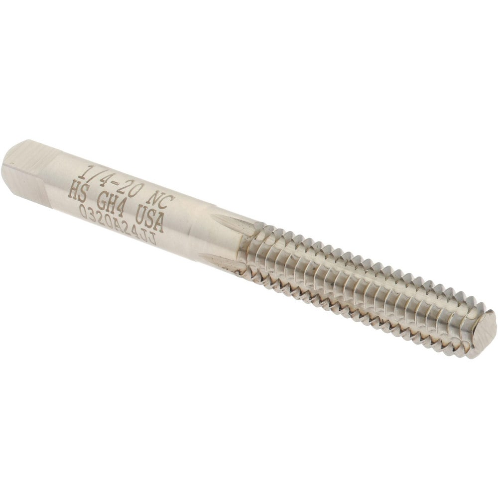 Thread Forming Tap: 1/4-20 UNC, Bottoming, High-Speed Steel, Bright/Uncoated Coated
