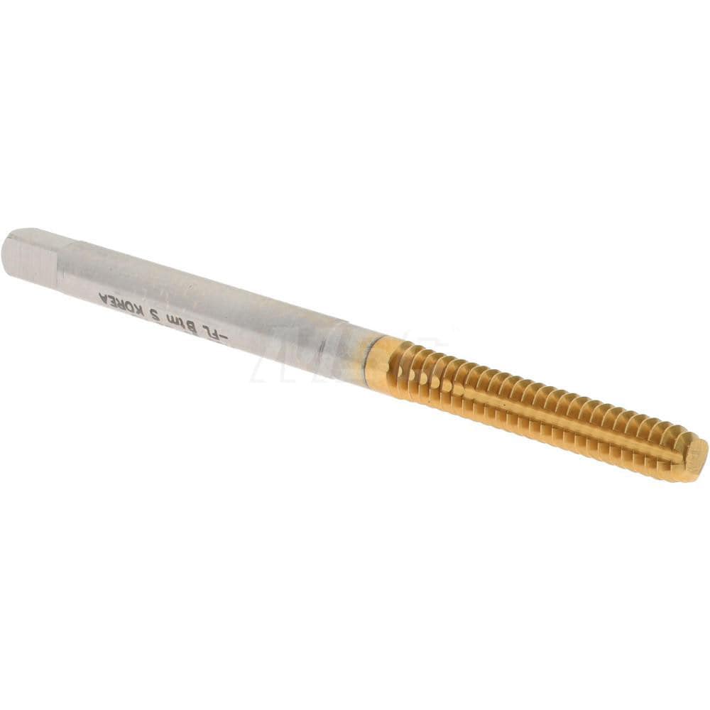 Thread Forming Tap: #6-32 UNC, 2B Class of Fit, Bottoming, High-Speed Steel, Titanium Nitride Coated
