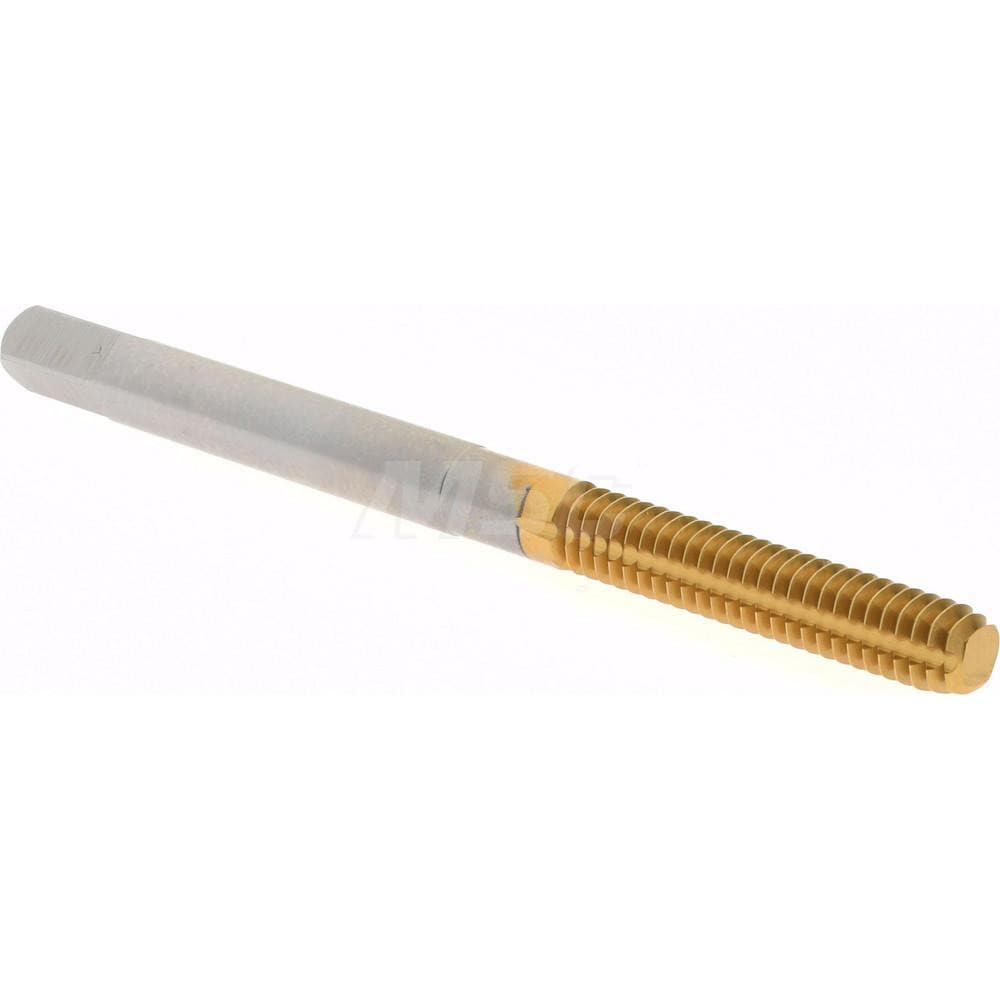 Thread Forming Tap: #8-32 UNC, 2B Class of Fit, Bottoming, High-Speed Steel, Titanium Nitride Coated