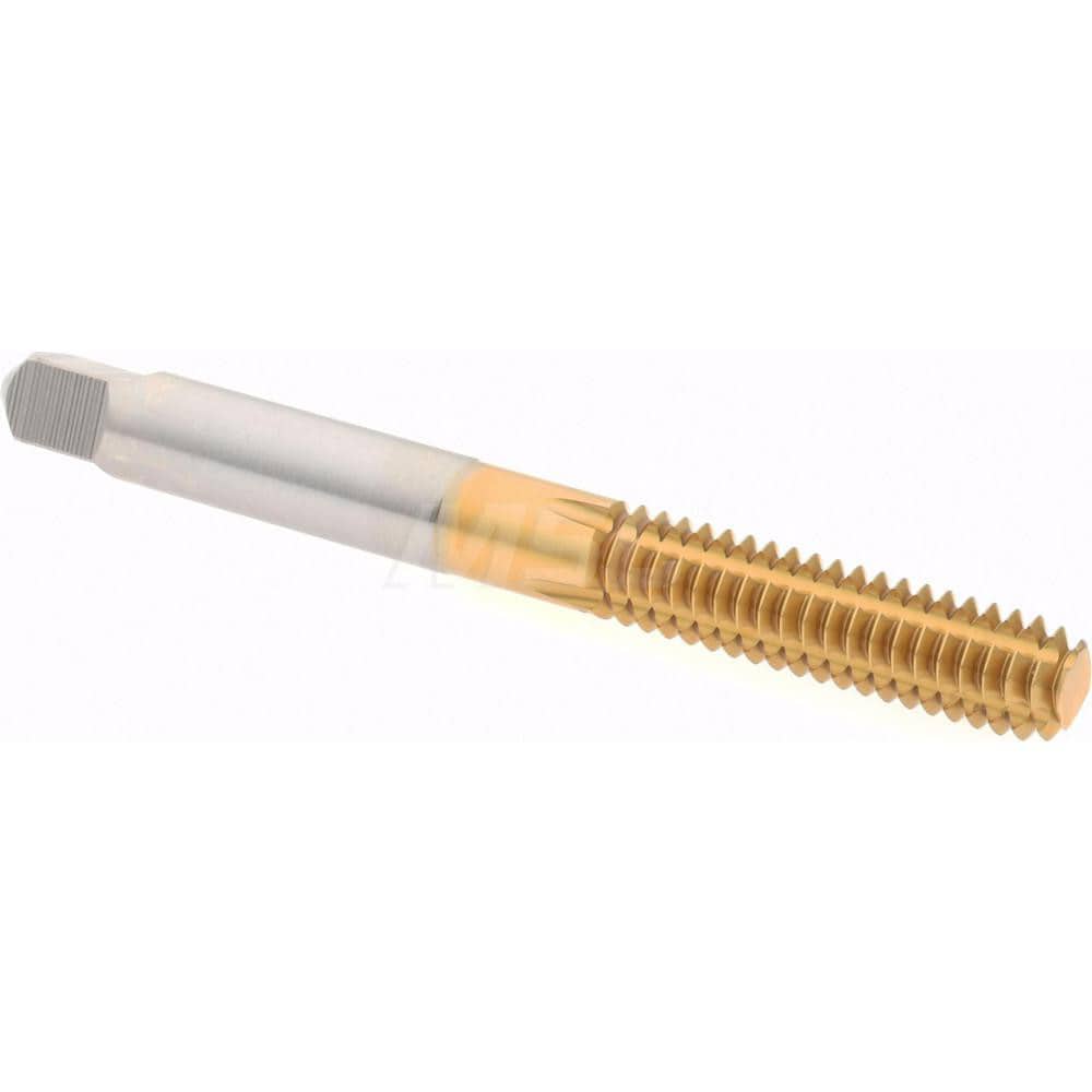 Thread Forming Tap: 1/4-20 UNC, Bottoming, High-Speed Steel, Titanium Nitride Coated