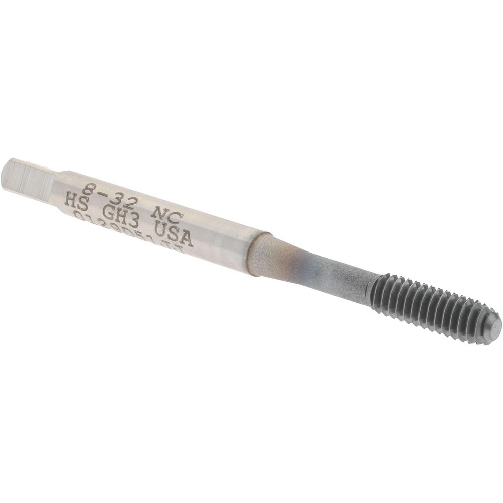 Thread Forming Tap: #8-32 UNC, 2B Class of Fit, Bottoming, High-Speed Steel, TiCN Coated
