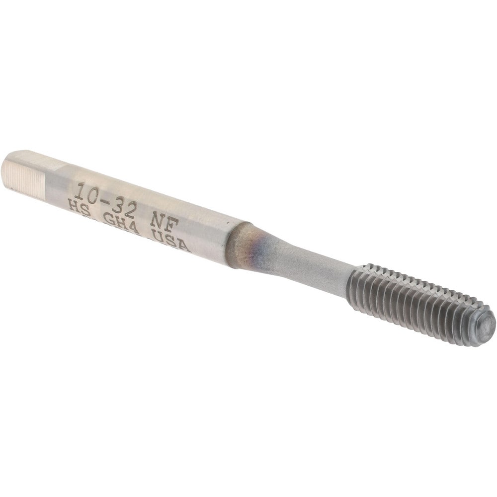 Thread Forming Tap: #10-32 UNF, Bottoming, High-Speed Steel, TiCN Coated