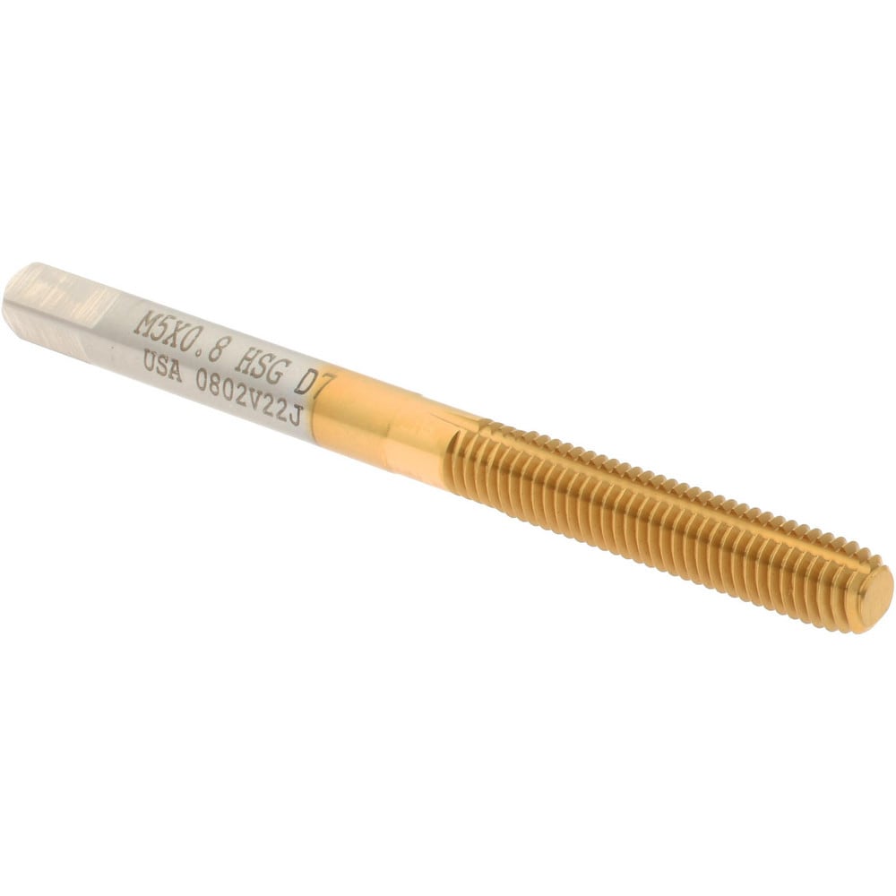Thread Forming Tap: Metric, Bottoming, High-Speed Steel, Titanium Nitride Coated
