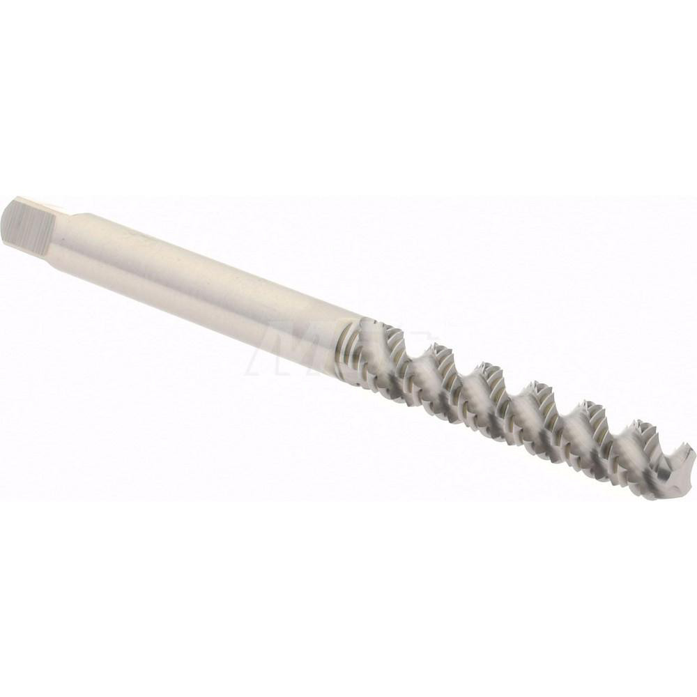Spiral Flute Tap: #10-32 UNF, 3 Flutes, Bottoming, 2B Class of Fit, High Speed Steel