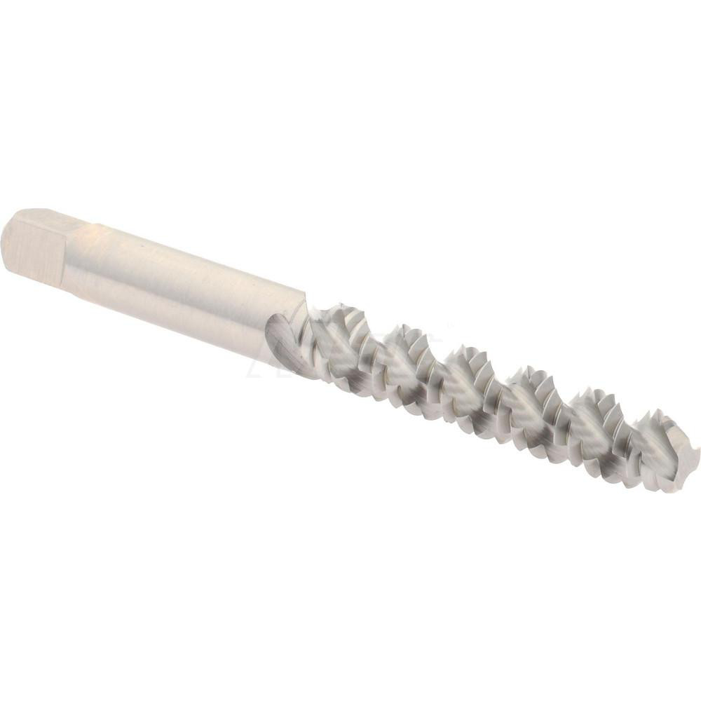 Spiral Flute Tap: 1/4-20 UNC, 3 Flutes, Bottoming, 3B Class of Fit, High Speed Steel