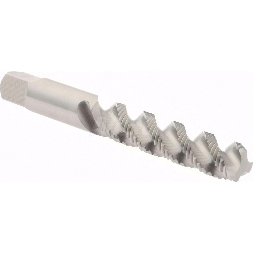 Spiral Flute Tap: 3/8-24, UNF, 3 Flute, Bottoming, 3B Class of Fit, High Speed Steel