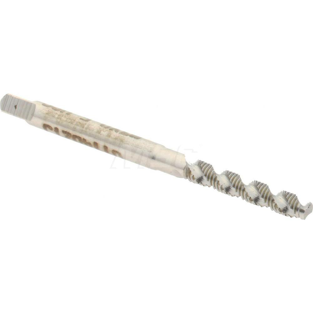 Spiral Flute Tap: M3x0.50 Metric Coarse, 2 Flutes, Bottoming, 6H Class of Fit, High Speed Steel