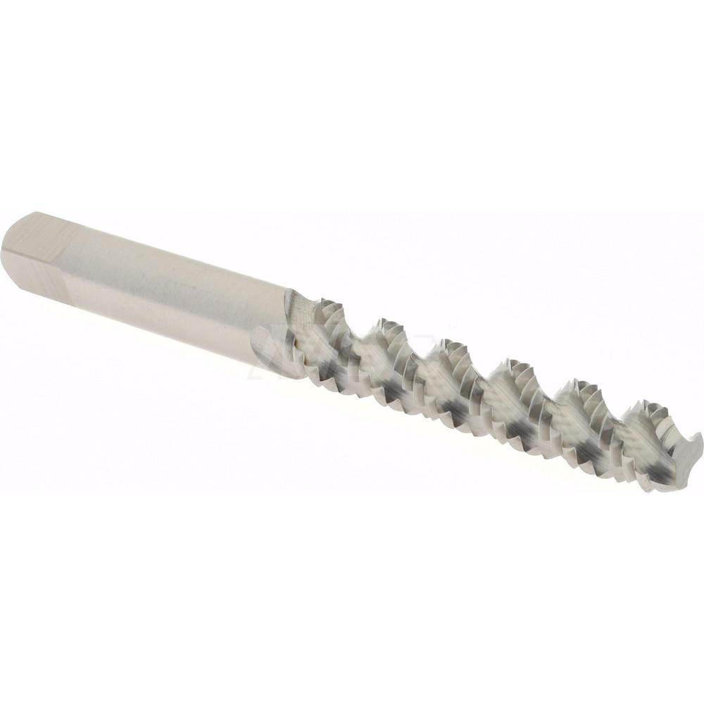 Spiral Flute Tap: M6x1.00 Metric Coarse, 3 Flutes, Bottoming, 6H Class of Fit, High Speed Steel