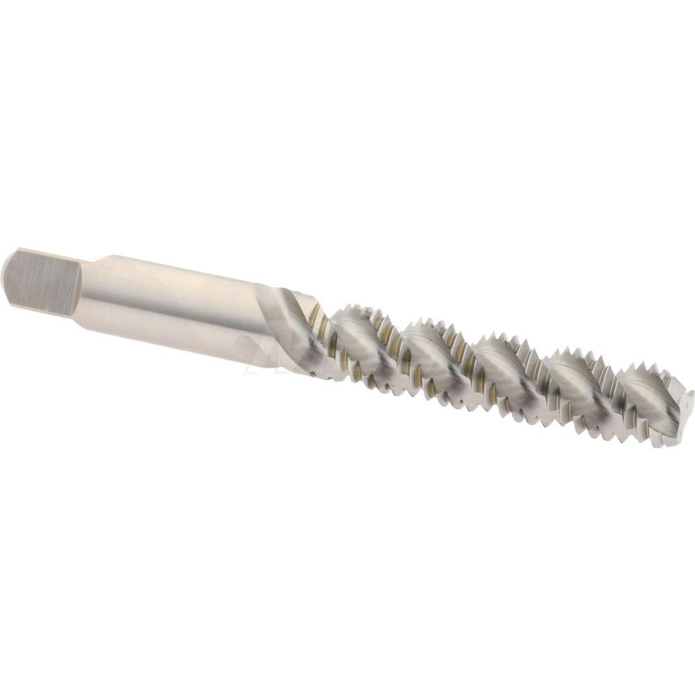 Spiral Flute Tap: M8x1.25 Metric Coarse, 3 Flutes, Bottoming, 6H Class of Fit, High Speed Steel