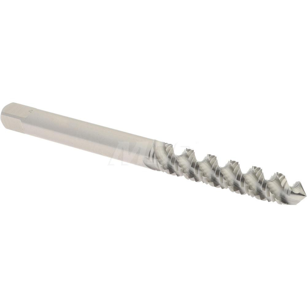 Spiral Flute Tap: #10-32 UNF, 3 Flutes, Plug, 2B Class of Fit, High Speed Steel