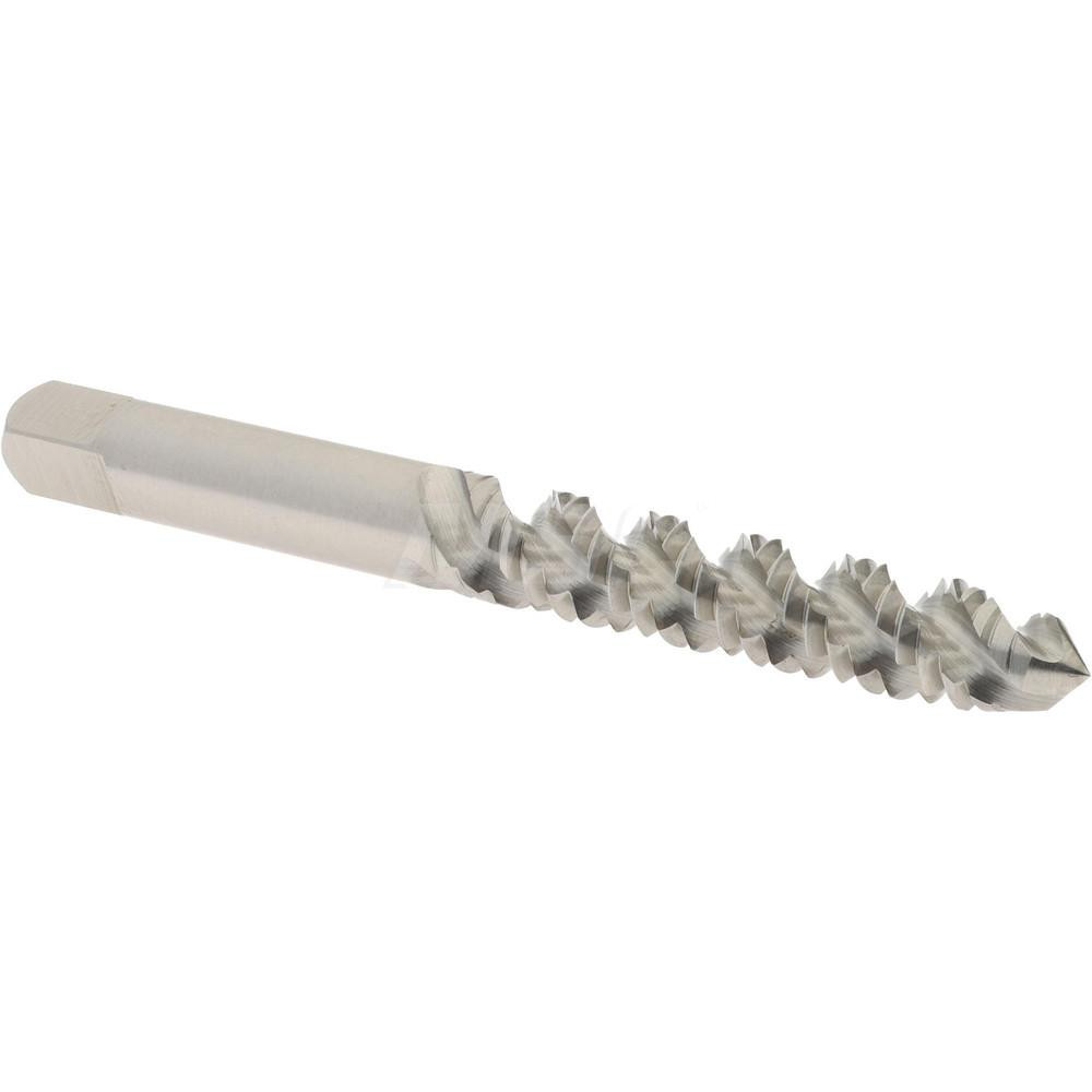 Spiral Flute Tap: 1/4-20 UNC, 3 Flutes, Plug, 3B Class of Fit, High Speed Steel