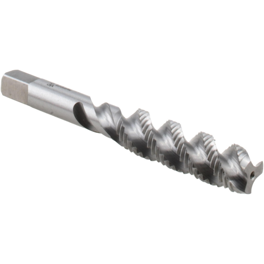 Spiral Flute Tap: 7/16-20, UNF, 3 Flute, Plug, High Speed Steel