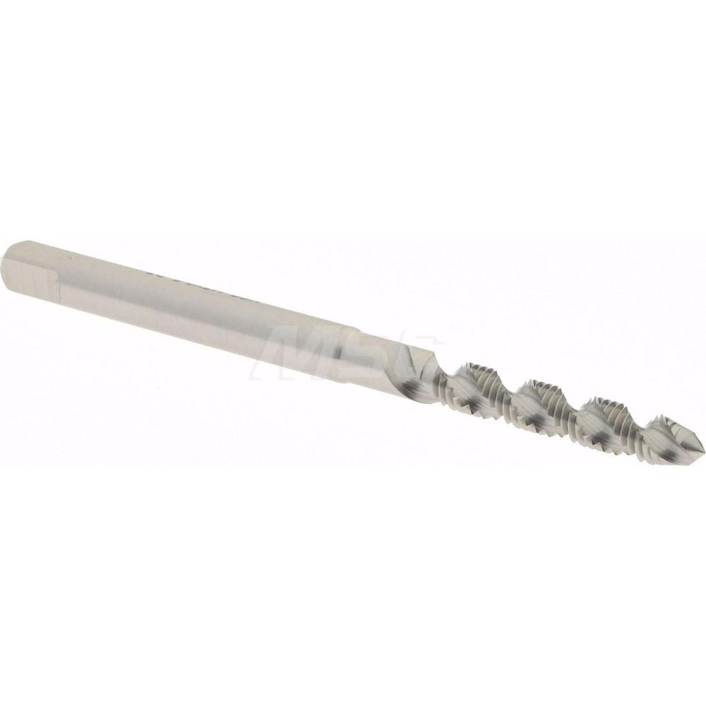 Spiral Flute Tap: M3x0.50 Metric Coarse, 2 Flutes, Plug, 6H Class of Fit, High Speed Steel