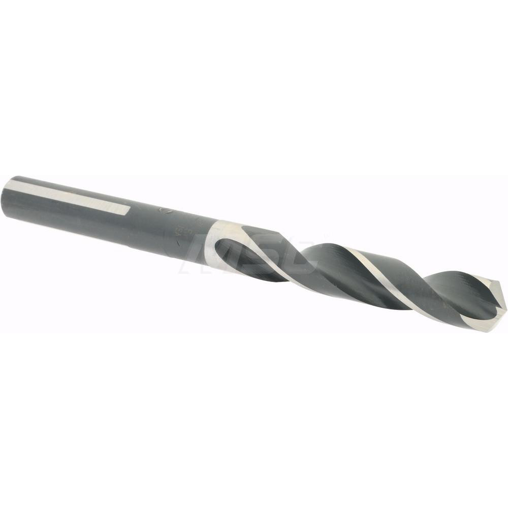Reduced Shank Drill Bit: 33/64'' Dia, 1/2'' Shank Dia, 118 °, High Speed Steel