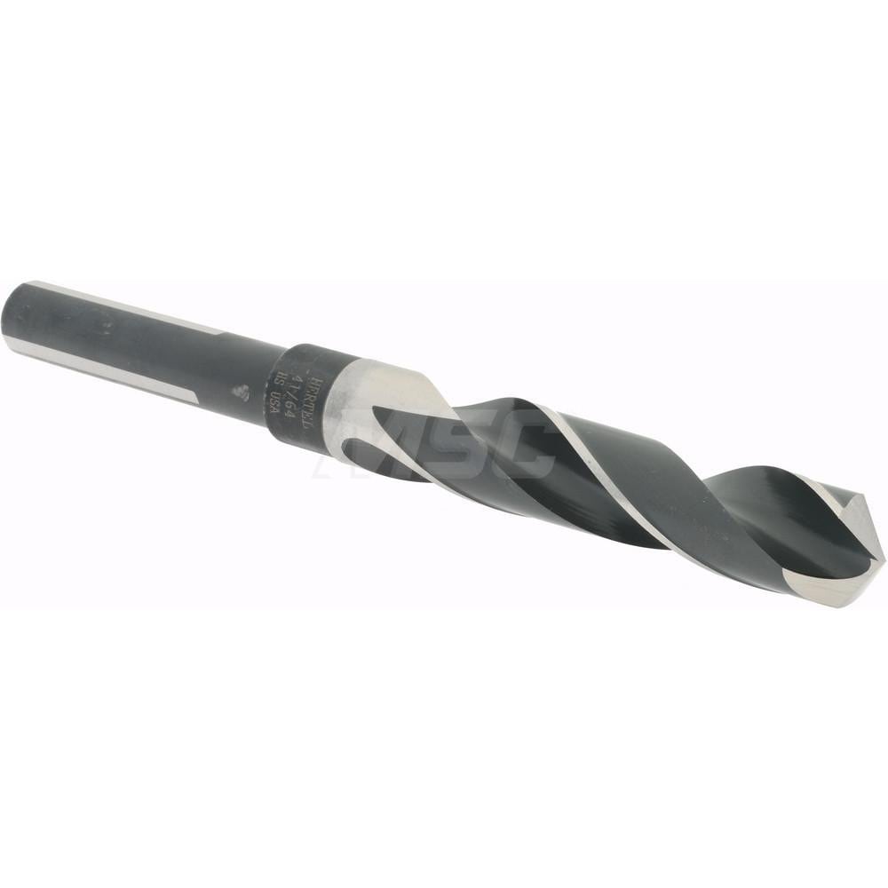 Hertel 77428670 Reduced Shank Drill Bit: 41/64 Dia, 1/2 Shank Dia, 118 0, High Speed Steel Image