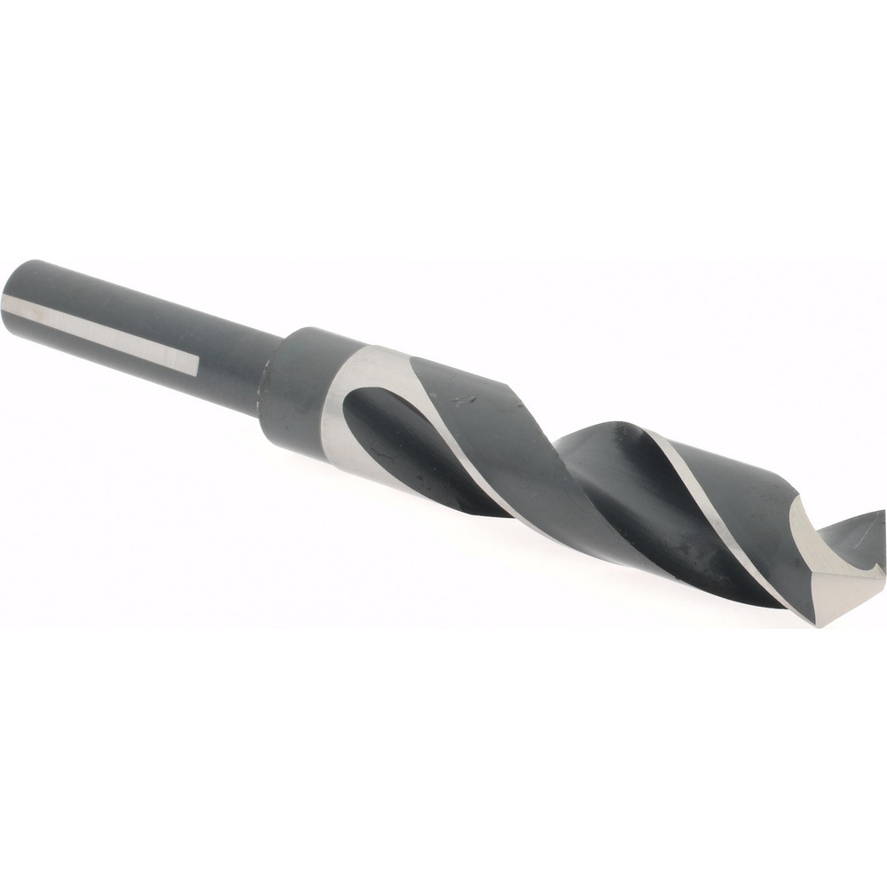 Reduced Shank Drill Bit: 49/64'' Dia, 1/2'' Shank Dia, 118 °, High Speed Steel