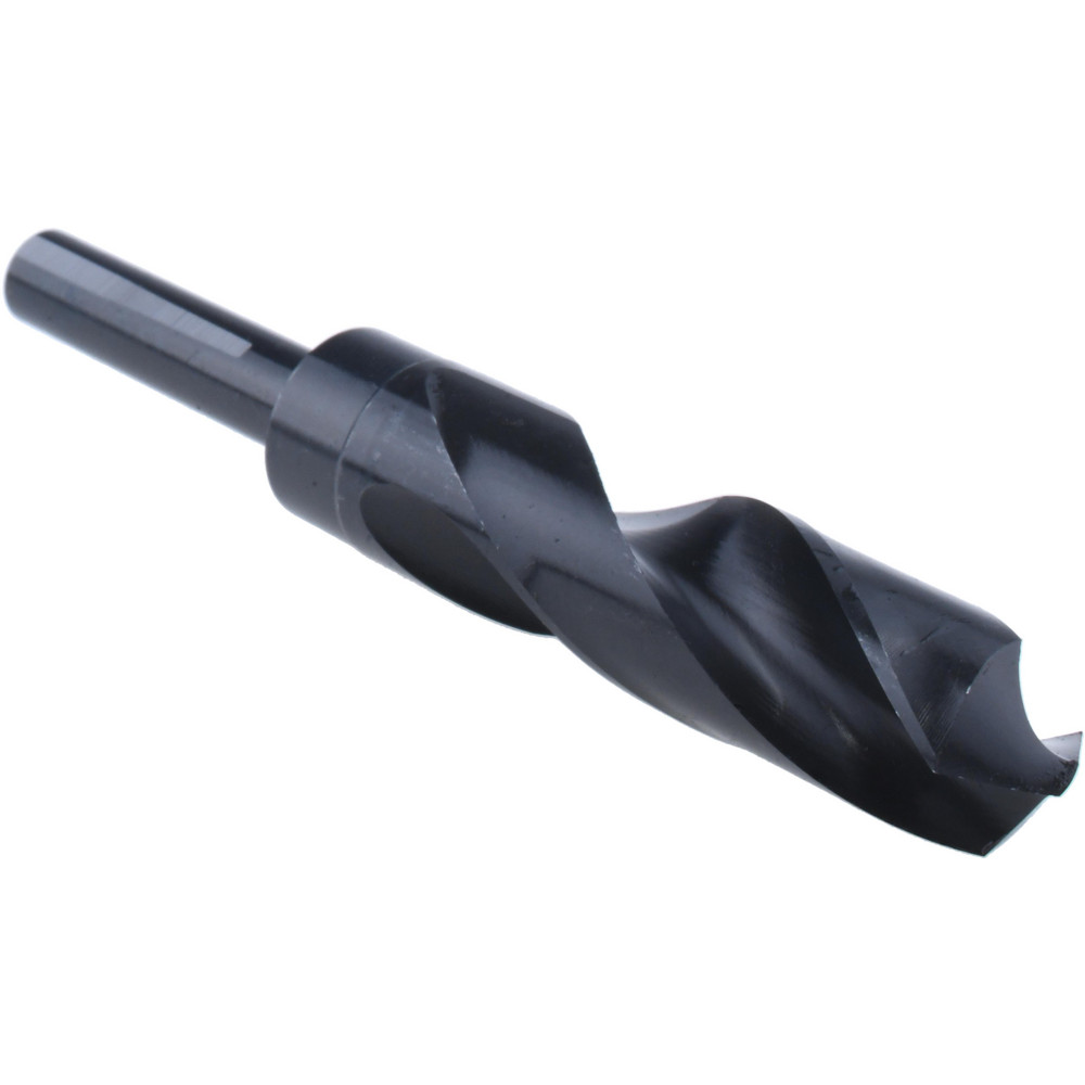 Reduced Shank Drill Bit: 61/64'' Dia, 1/2'' Shank Dia, 118 °, High Speed Steel