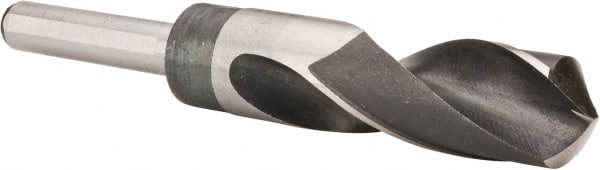 Hegebeck 10mm Dia Round Shank 300mm Lengthen Twist Drill Bit 62-63 HRC High Speed Steel HSS-4341 Spiral Flute Shank Drilling Tool Silver 1 Pcs 