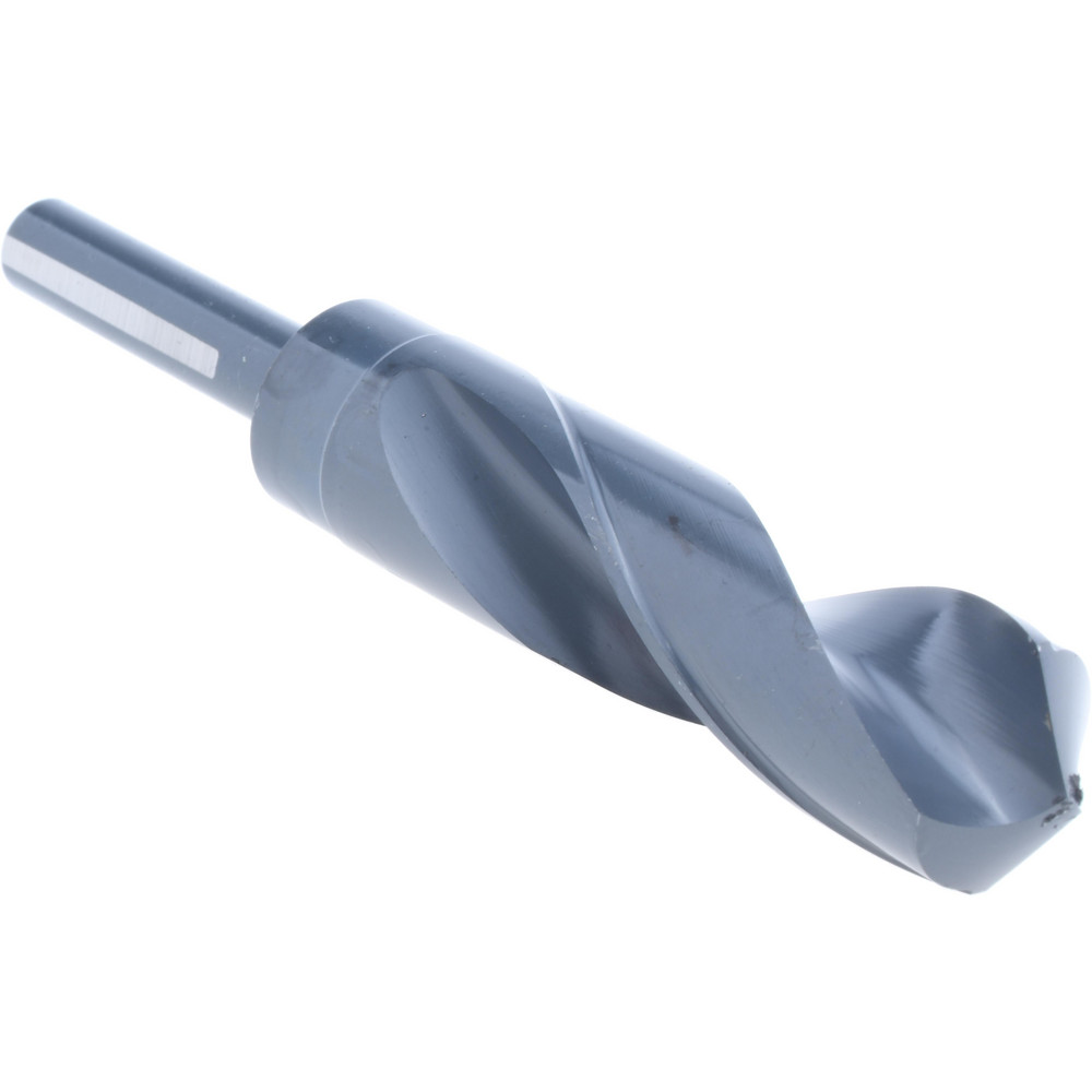Reduced Shank Drill Bit: 1-3/64'' Dia, 1/2'' Shank Dia, 118 °, High Speed Steel
