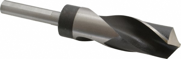 Hertel 77428985 Reduced Shank Drill Bit: 1-9/64 Dia, 1/2 Shank Dia, 118 0, High Speed Steel Image