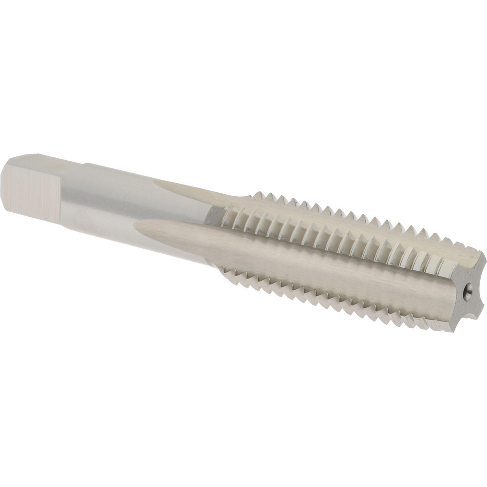 Hertel Straight Flute Tap M18x2.5 Metric Coarse, 4 Flute, Plug Chamfer, HSS, Bright/Uncoated