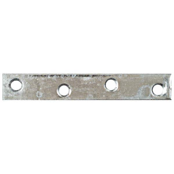 Braces; Type: Mending Plates ; Brace Type: Mending Brace ; Length (Inch): 4; 4in ; Material: Steel ; Finish/Coating: Hot-Dipped Galvanized; Galvanized ; Hole Diameter: 0.24in