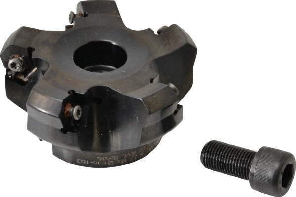 Kennametal 3747125 3" Cut Diam, 1" Arbor Hole, 4.5mm Max Depth of Cut, 45° Indexable Chamfer & Angle Face Mill Image