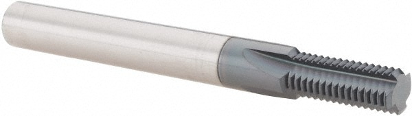 Scientific Cutting Tools TM345-20A Straight Flute Thread Mill: 7/16-20, Internal, 4 Flutes, 3/8" Shank Dia, Solid Carbide Image