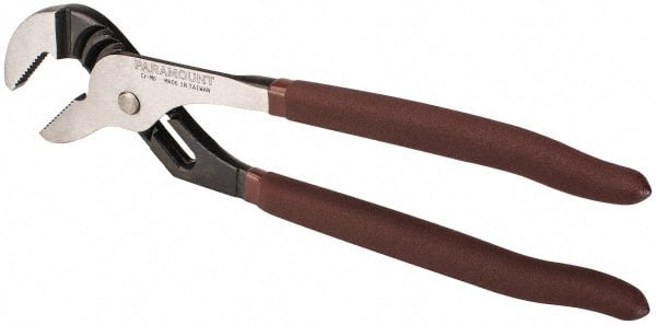 Tongue & Groove Plier: 2-1/4" Cutting Capacity, Serrated Jaw