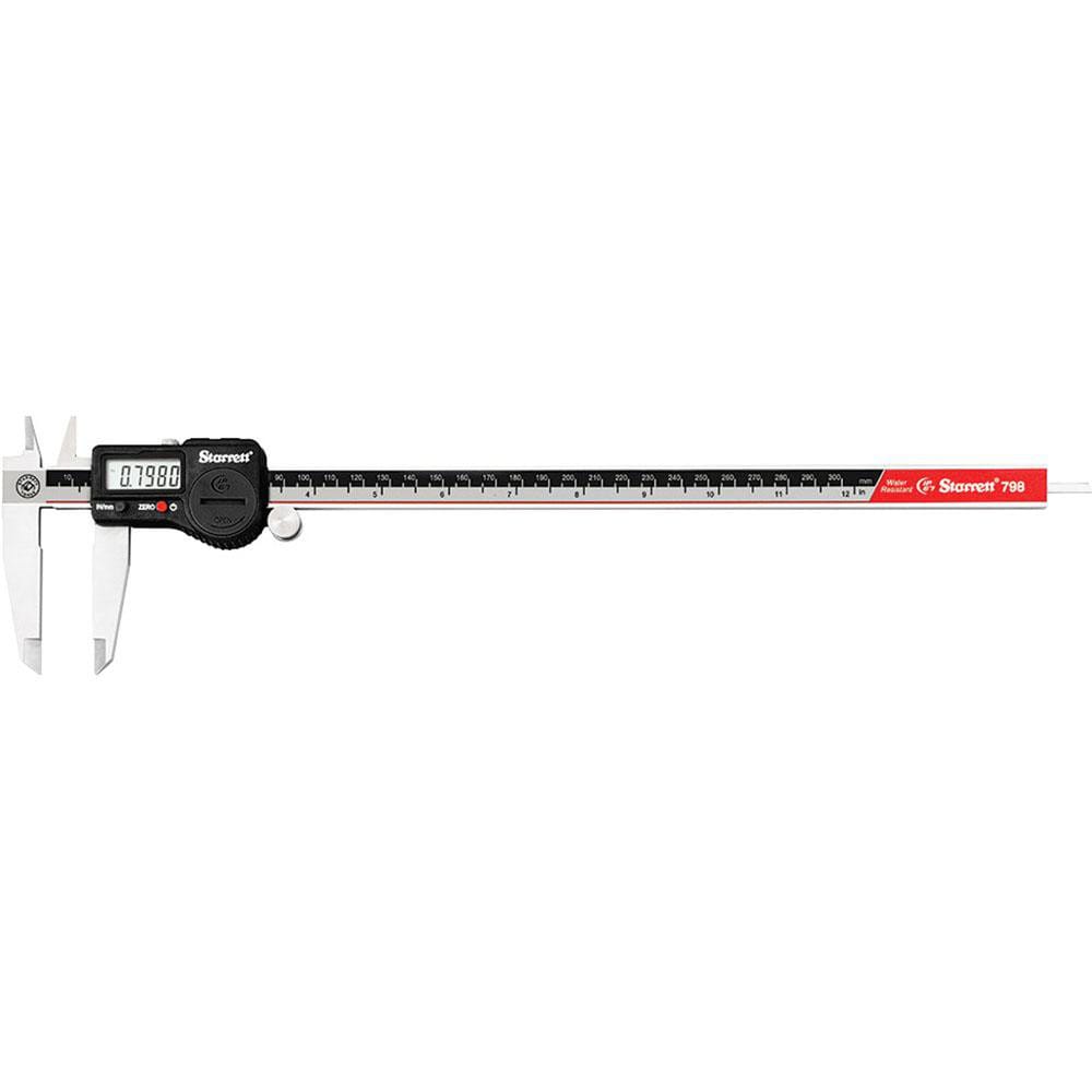 Electronic Caliper: 0 to 12", 0.0005" Resolution, IP67