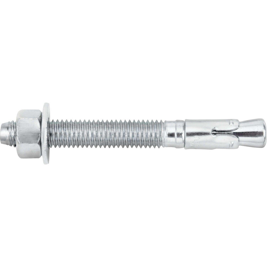 thumbnail interactive-video image 1 of 10-Pack 5/8" X 4-1/2" Concrete Wedge Anchor Bolts With Nuts & Washers – Zinc-Plated Steel 1 of 6