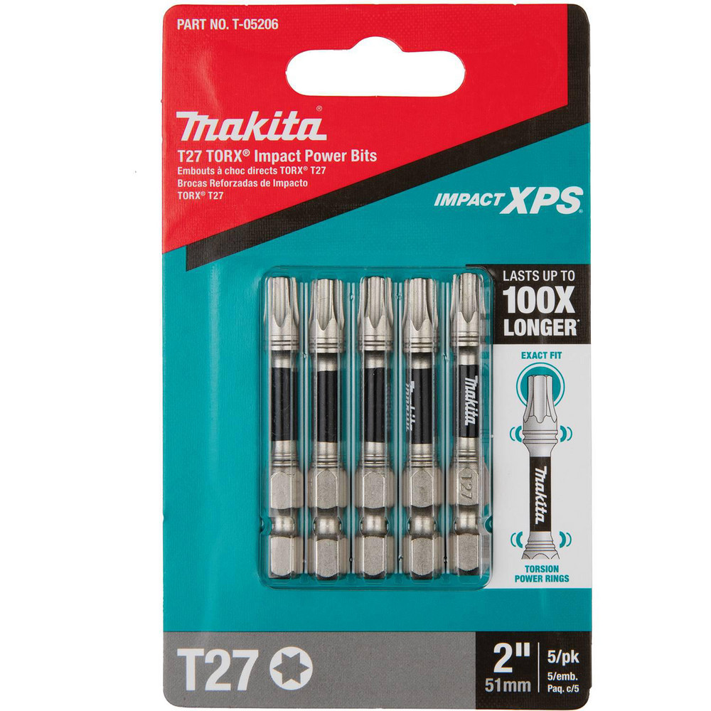 Makita - Power Screwdriver Bit: Torx Bit, 1/4