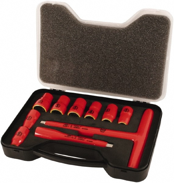 Wiha 31394 Insulated Standard Socket Set: 11 Pc 