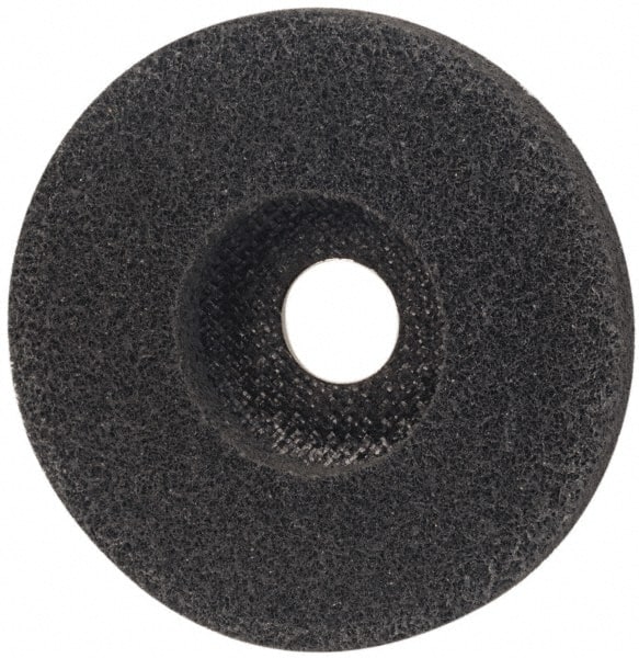 Deburring Disc: 4-1/2" Dia, 7/8" Hole, Fine Grade, Silicon Carbide