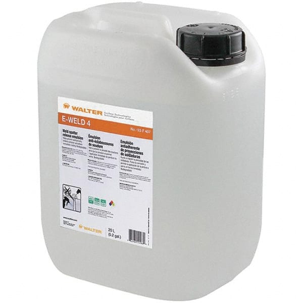 WALTER Surface Technologies 53F407 Liquid Water & Plant Based Anti-Spatter: 5.2 gal Container 