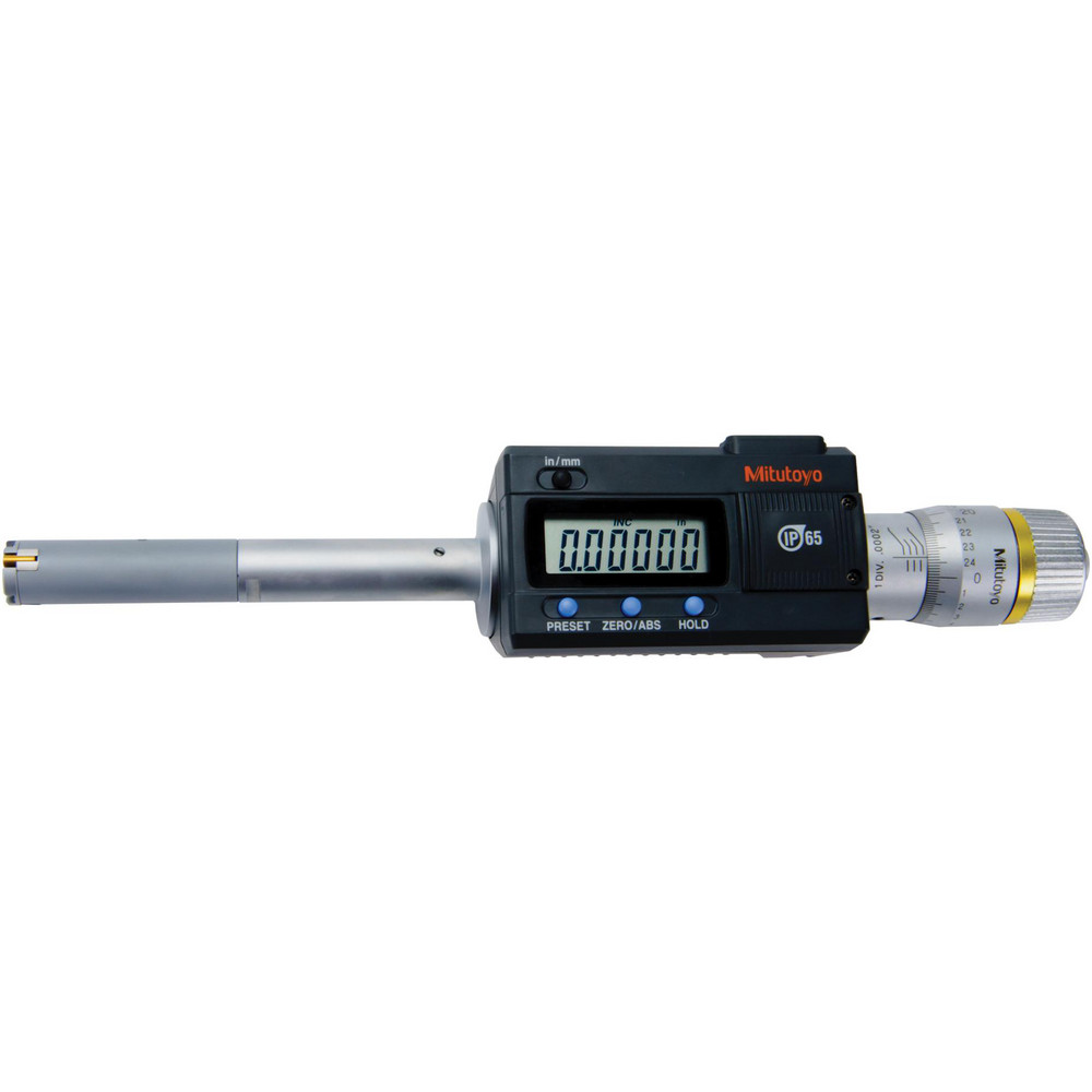 Electronic Inside Micrometer: 0.5000 to 0.6500", IP65 - 0.00005" Resolution, 0.00010" Accuracy
