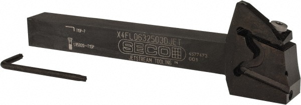 Seco 2823296 0.256" Max Depth, 0.031" to 0.118" Width, External Left Hand Indexable Grooving Toolholder Image