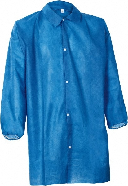 PRO-SAFE CSE-801-MSC Pack of (30) Size L Blue Lab Coats without Pockets Image