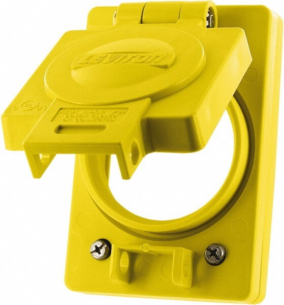 Electrical Floor Box: Polyvinylchloride, Rectangle, 1 Gang